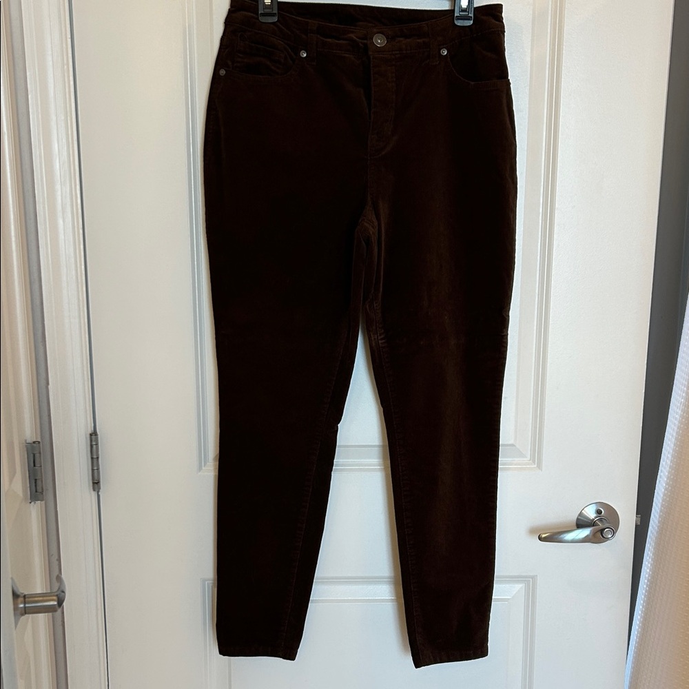 Style & Co. Dark Brown Skinny Corduroy Jeans